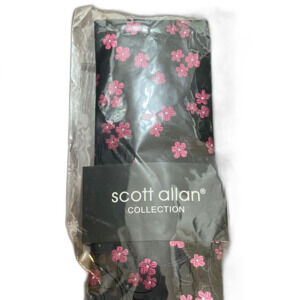 Scott Allan Black and Pink Floral Tie Great Gift